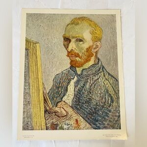 VAN GOGH (1853-1890) Self-Portrait Print National Gallery Of Art Washington D.C.